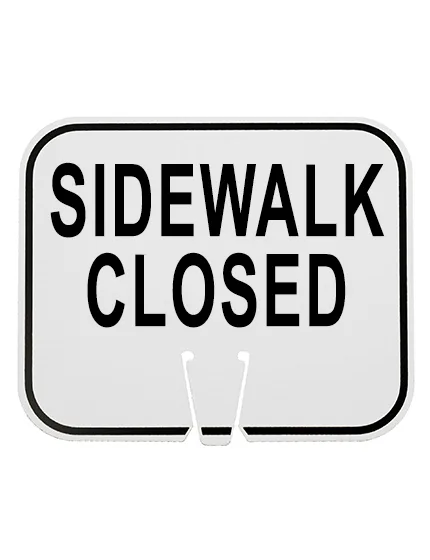 Horizontal, Non-Reflective, Clip-On-Sign | COSHNON-SWCL | TrafficCones.com
