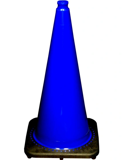28\" Blue 7 lb Traffic Cone