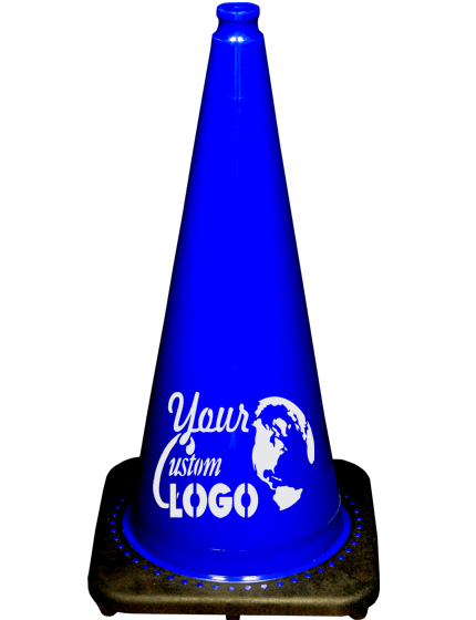 28\" Blue Traffic Cones