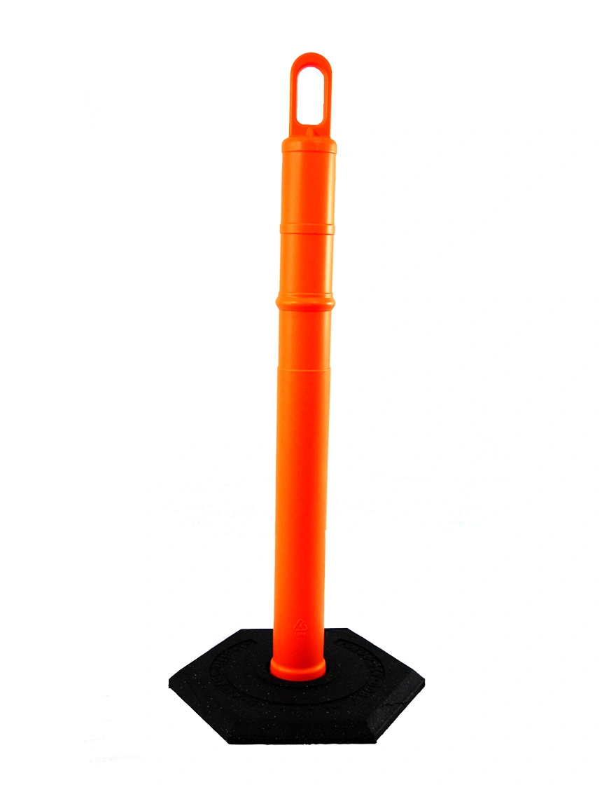 42\" ORANGE Looper Tube with 18 lb Base