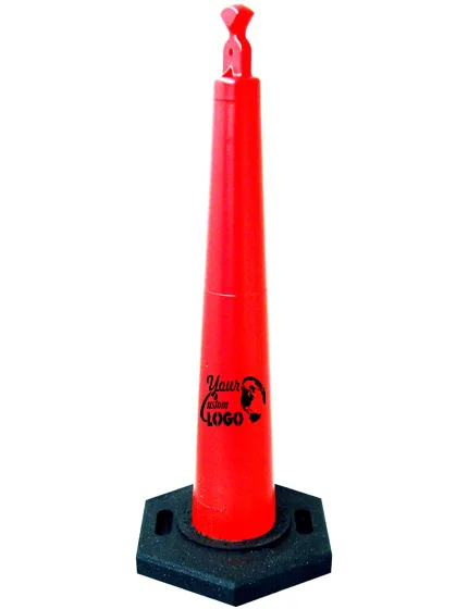 42\" \"Grabber\" Traffic Cone with 16 Lb. Rubber Base