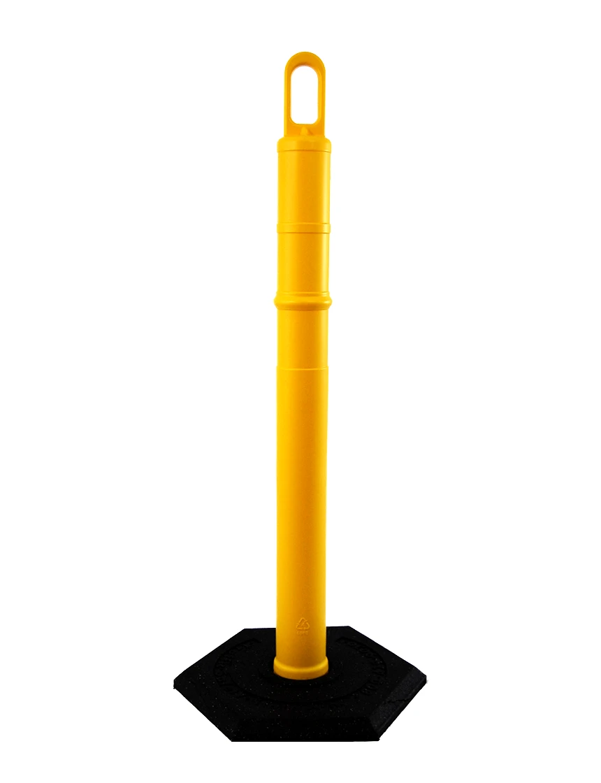 42\" YELLOW Looper Tube with 12 lb Base
