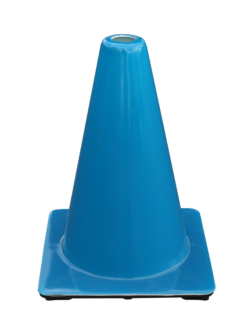 Blue 12\" Flow Molded Traffic Cone