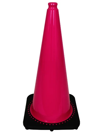 Pink 28\" 7 lb Black Base Cone