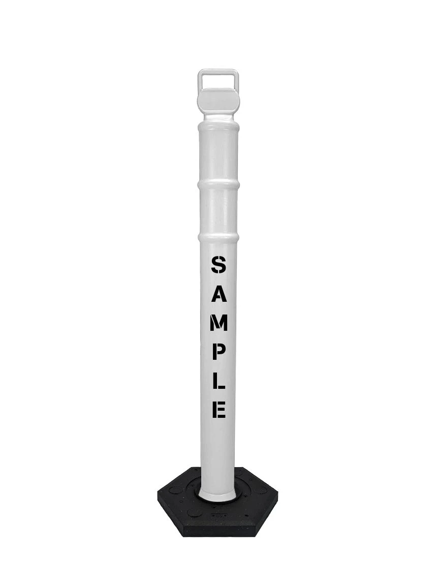 45\" White Ez-Grab Delineator Tubes