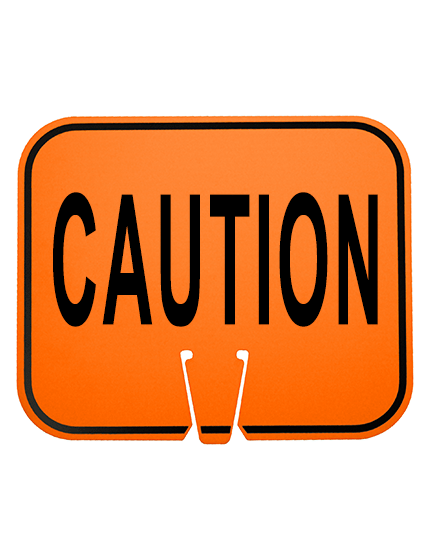 Horizontal, Non-Reflective, Clip-On-Sign