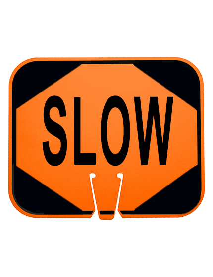 Horizontal, Non-Reflective, Clip-On-Sign
