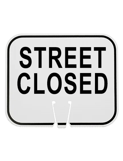 Horizontal, Reflective, Clip-On-Sign