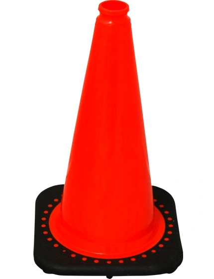 Orange 18\" Black Base Cone