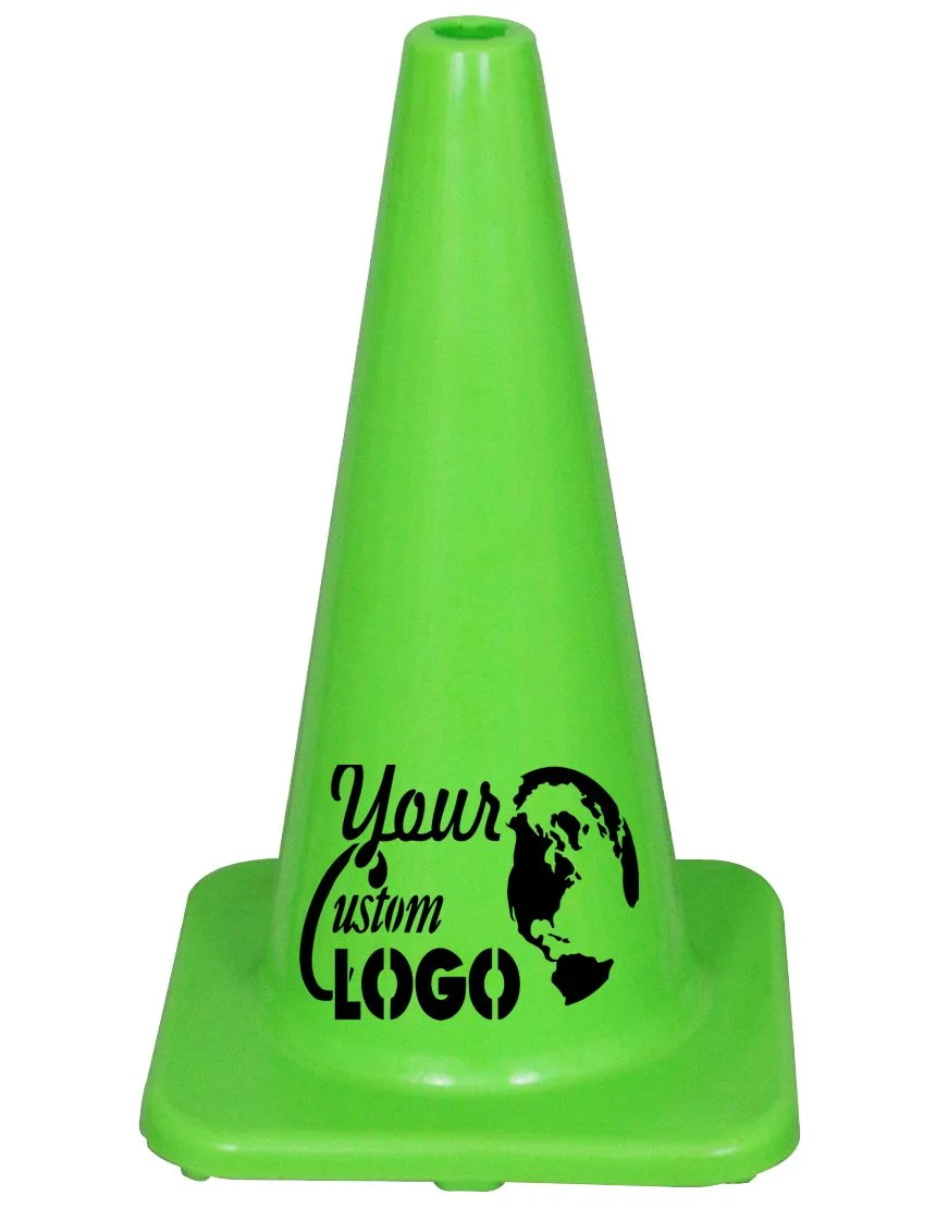 18\" Lime Economy Traffic Cones