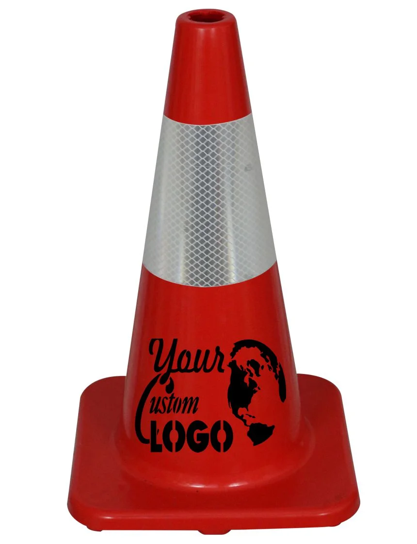18\" Red Economy Traffic Cones