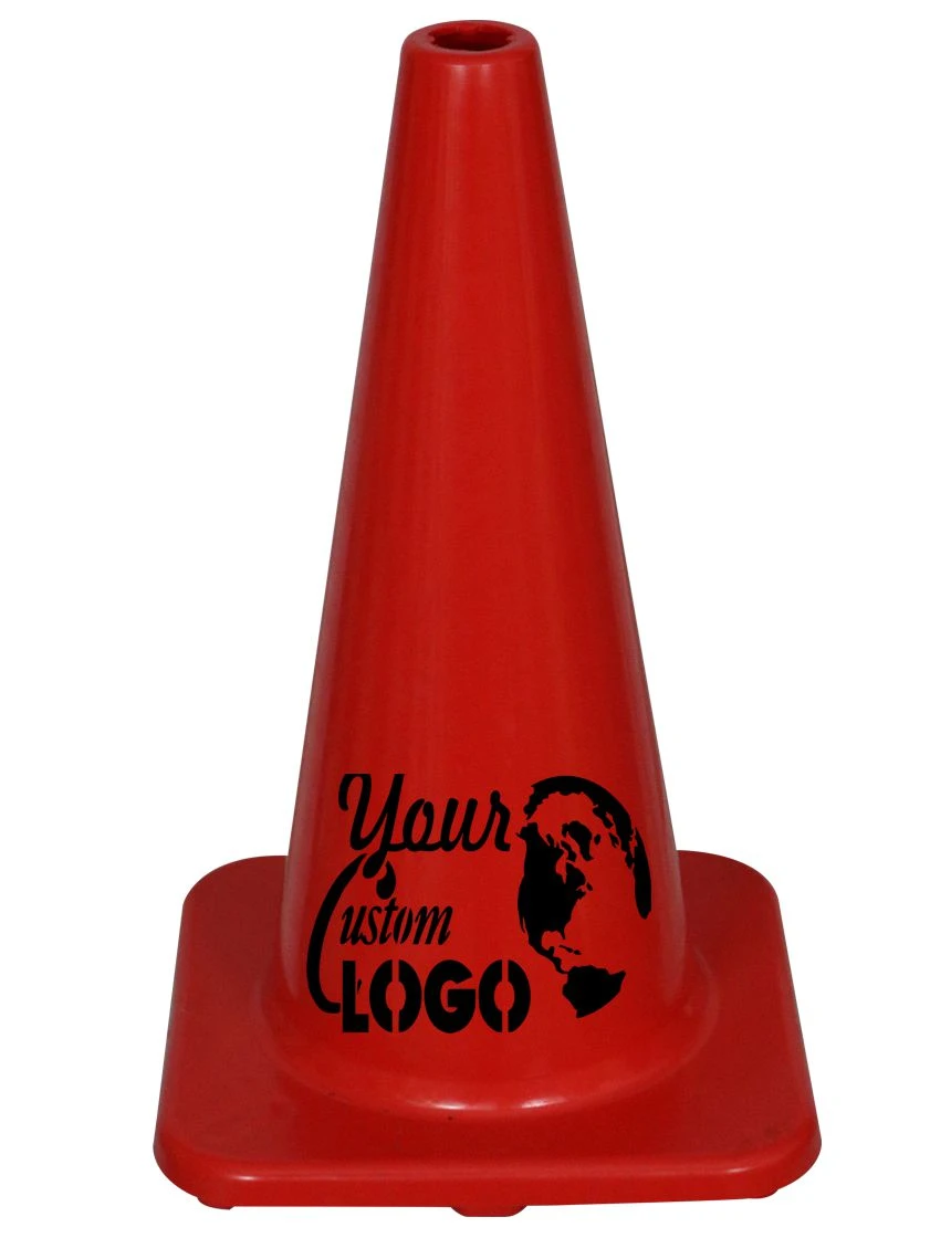 18\" Red Economy Traffic Cones