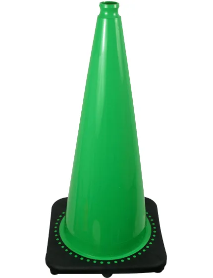 28\" Green 7 lb Traffic Cone