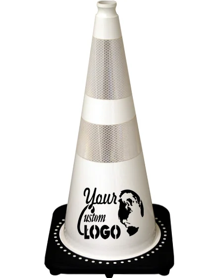 28\" White Traffic Cones
