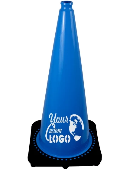 28\" Light Blue Traffic Cone
