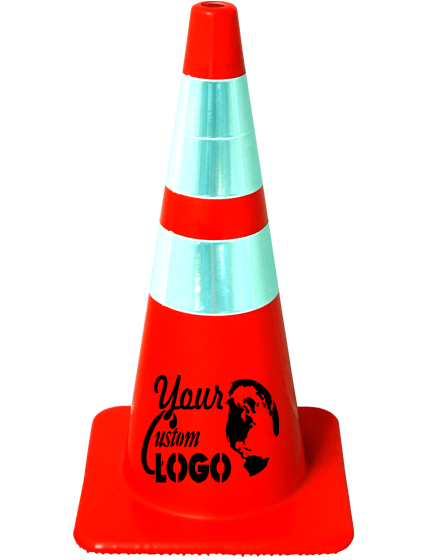 28\" Traffic Cones - Solid Orange 10 lb