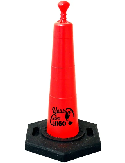28\" \"Grabber\" Traffic Cone with 10 Lb. Base