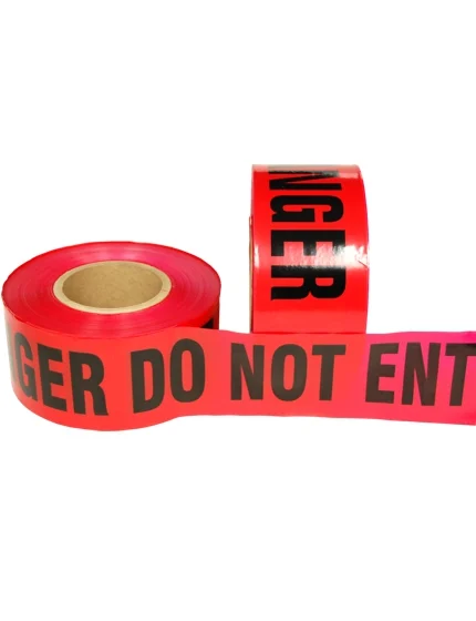 3\" x 1000\u0027 Red, Barrier Tape \"DANGER DO NOT ENTER\"