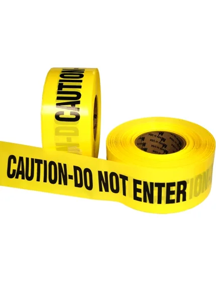 3\" x 1000\u0027 Yellow, Barrier Tape \"CAUTION DO NOT ENTER\"