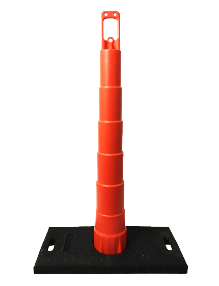 42\" Channelizer Cone with 30 lb Recycled Rubber Base