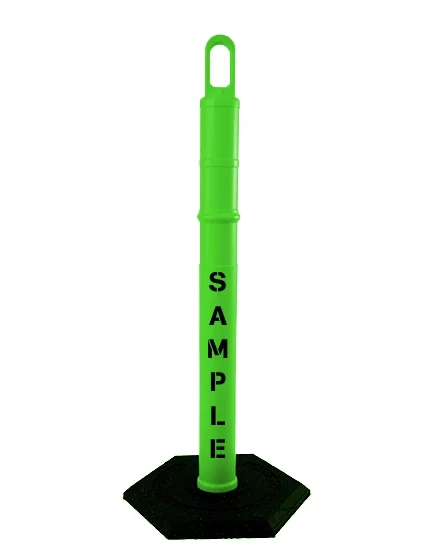 42\" LIME Looper Tube with 8 lb Base \u0026 Double Sided (2X) Custom Stencil