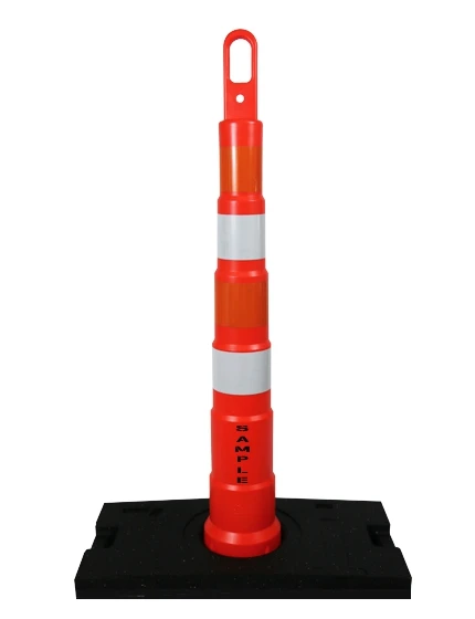 42\" Traffix Looper Cone w/Four (4) 4\" EG Reflective Collars, 30 Lb Rubber Base \u0026 Custom Lettering