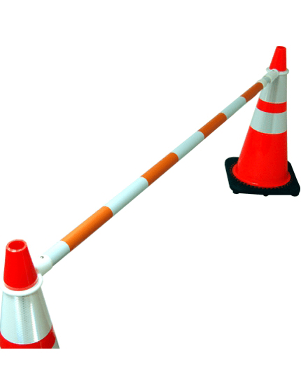 6\u0027 - 10\u0027, \u0027WORKZONE\u0027, Orange \u0026 White Reflective Cone Bar