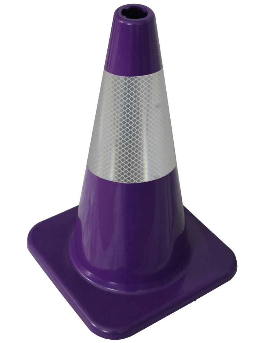 BlueDot Trading 12 Pack 9-Inch Purple Training Cones – Soccer, Football, Traffic Safety