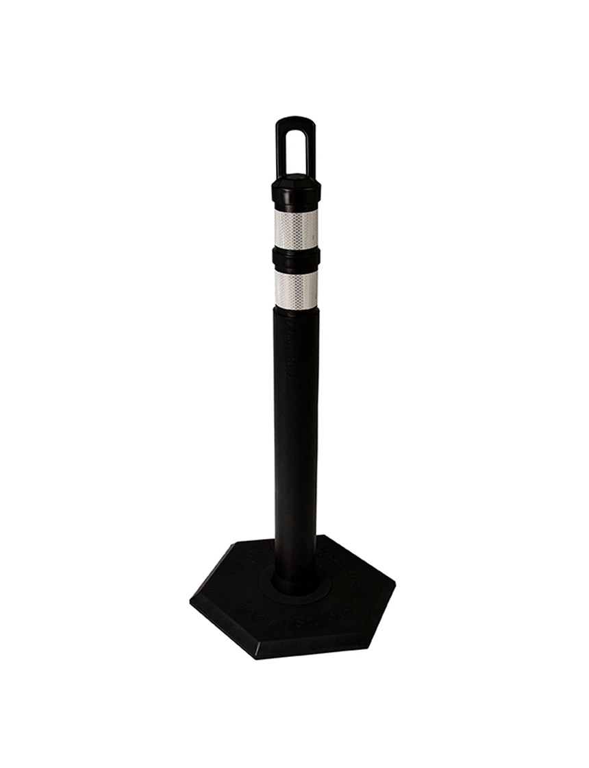 Arch-Top Delineator Tubes - Black - 8 lbs Base