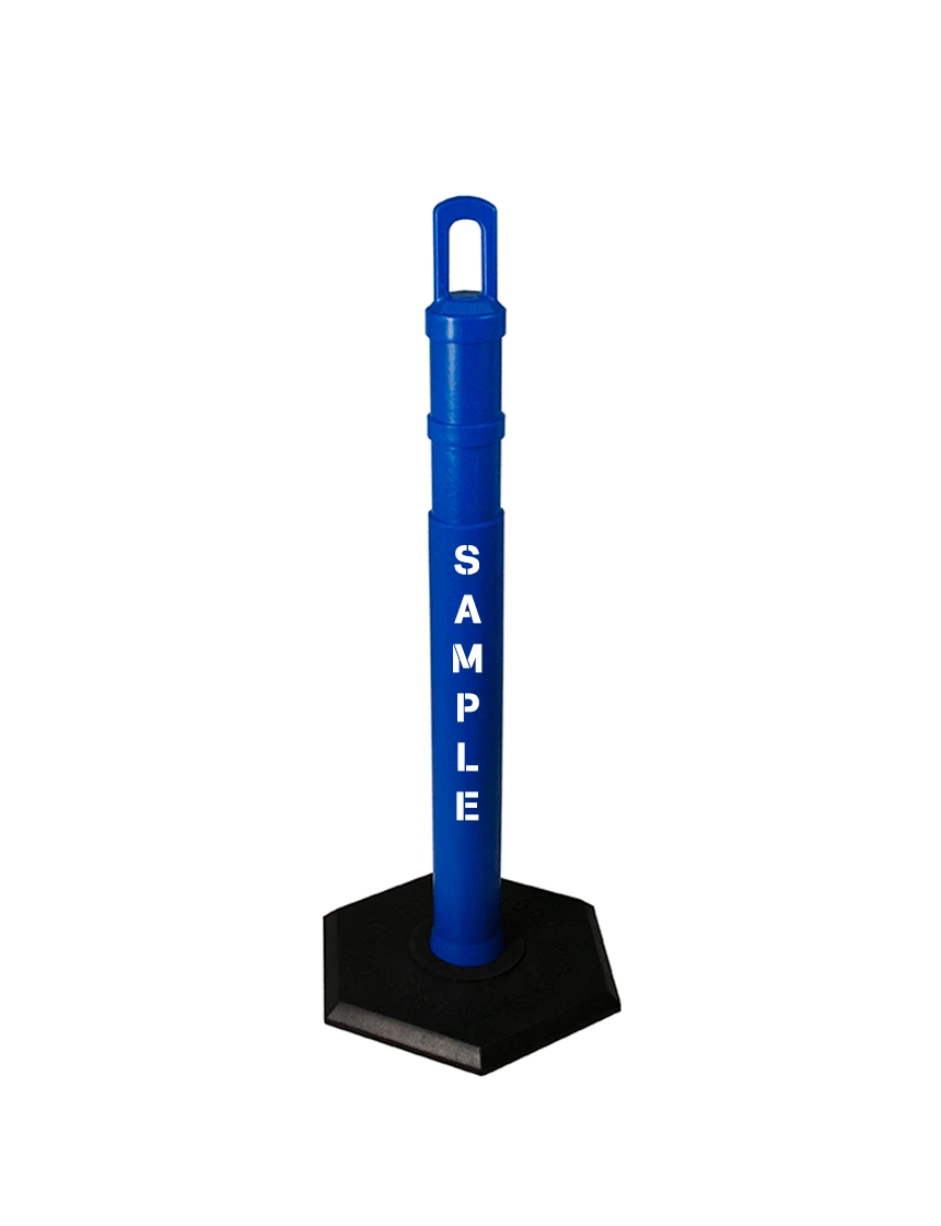 Arch-Top Delineator Tubes - Blue - 8 lbs Base