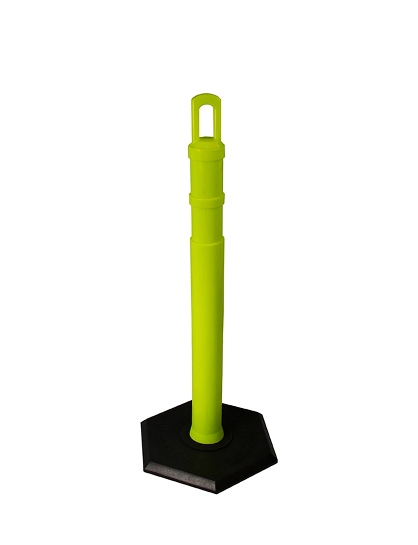Arch-Top Delineator Tubes - Lime - 8 lbs Base