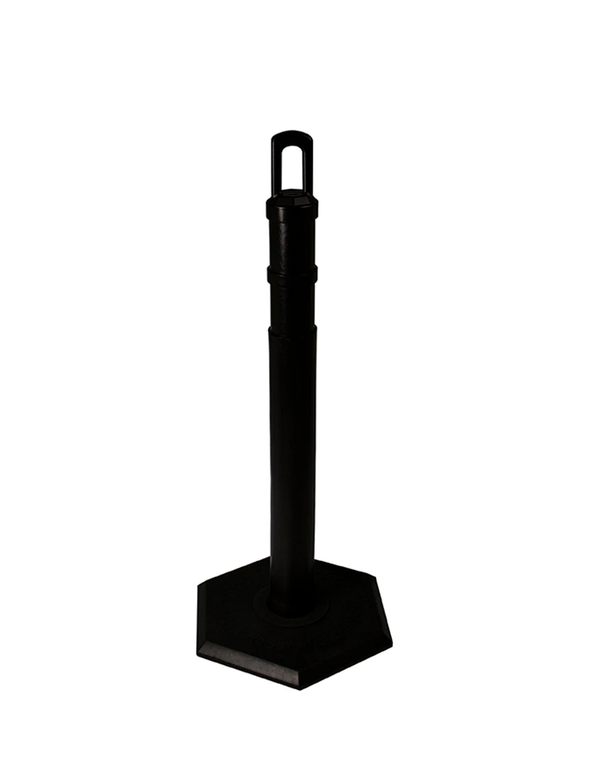 Arch-Top Delineator Tubes - Black - 12 lbs Base