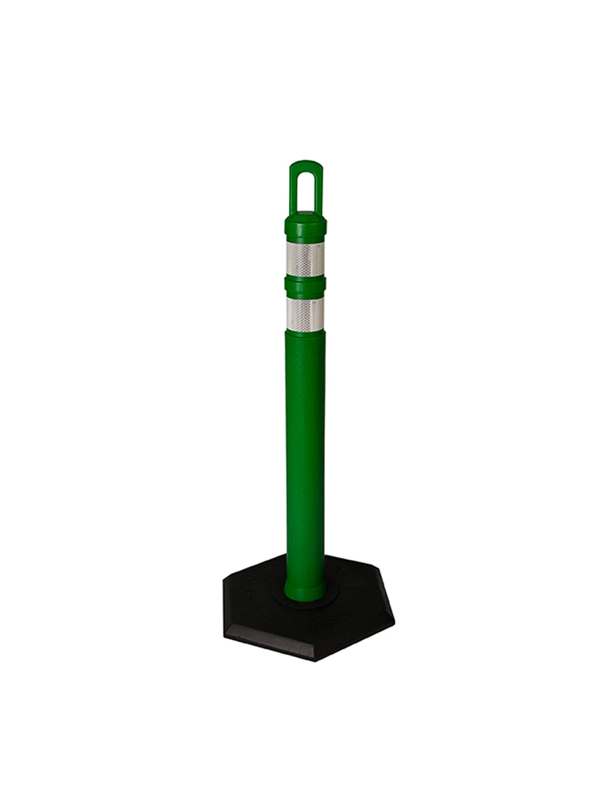 Arch-Top Delineator Tubes - Green - 12 lbs Base