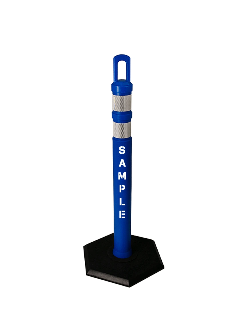 Arch-Top Delineator Tubes - Blue - 12 lbs Base