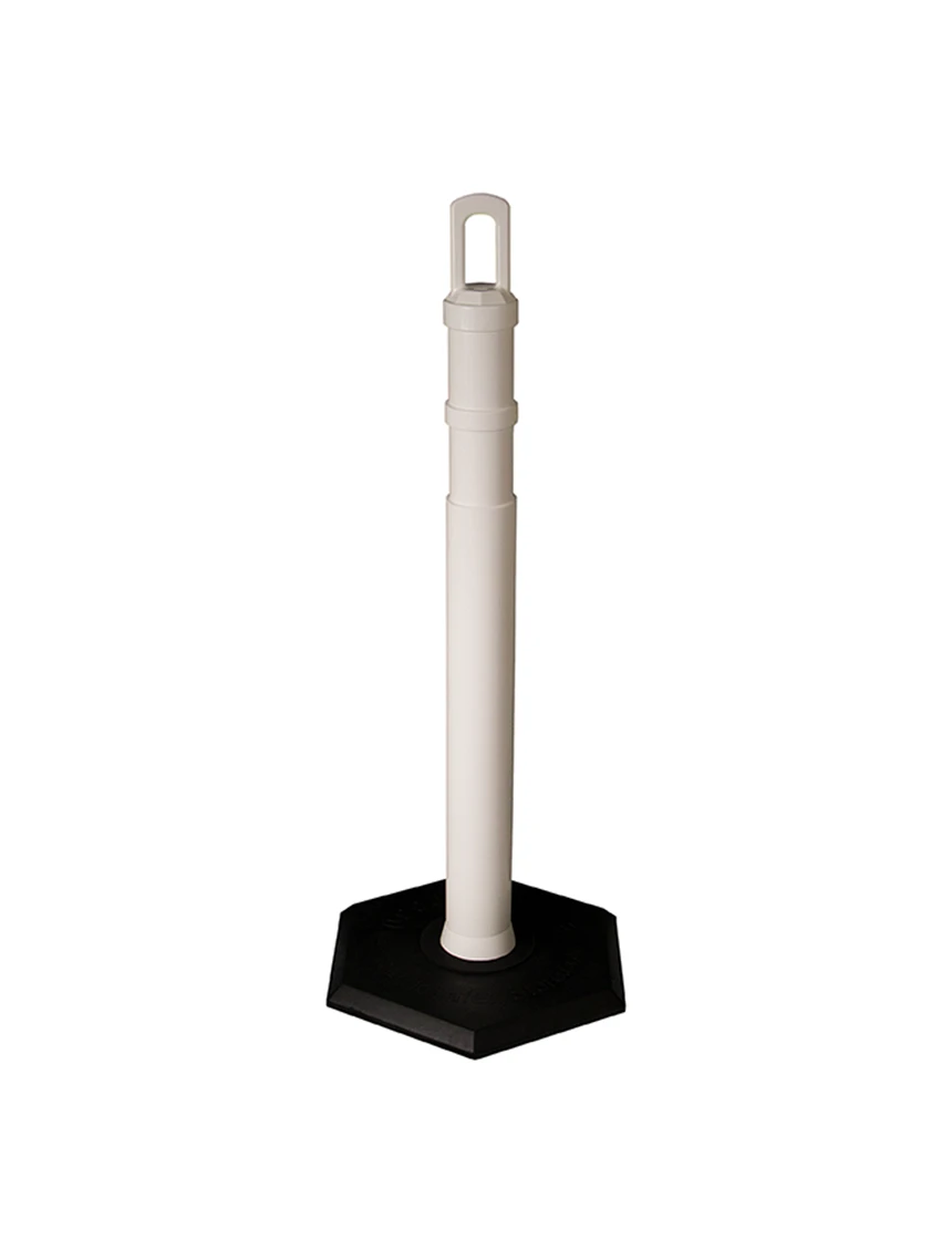 Arch-Top Delineator Tubes - White - 18 lbs Base