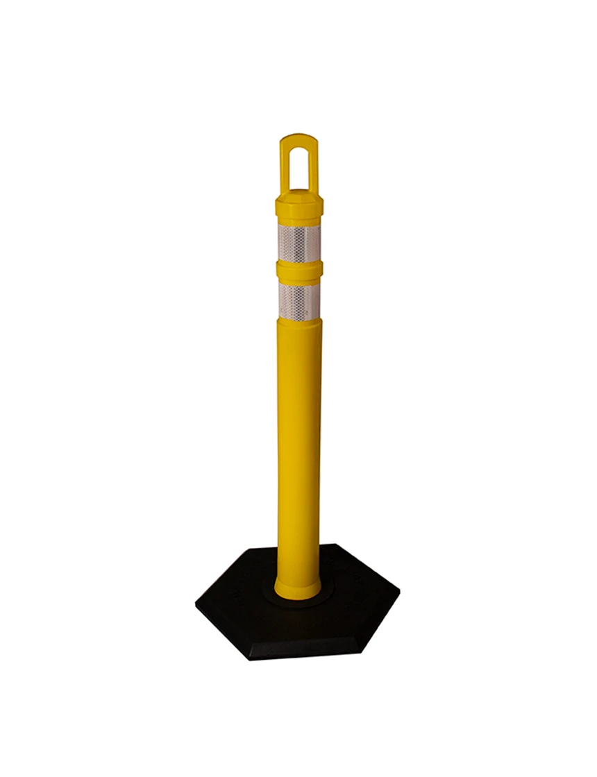 Arch-Top Delineator Tubes - Yellow - 12 lbs Base
