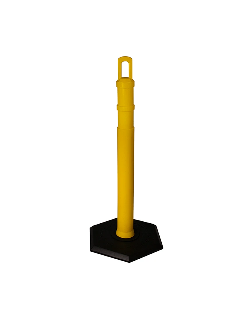 Arch-Top Delineator Tubes - Yellow - 12 lbs Base