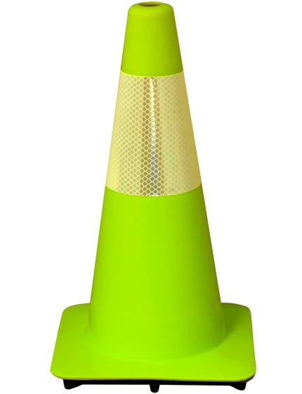 Lime 18\" Cone with 6\" Reflective Collar
