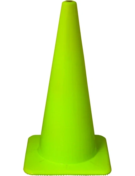 Lime 28\" 7 Lb Flow Molded Traffic Cone