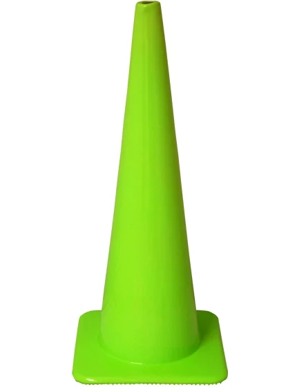 Lime 36\" Flow Molded Traffic Cone