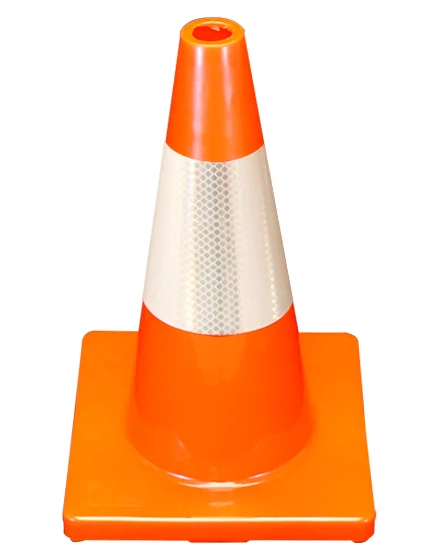 Orange 18\" Economy Cone with 6\" Reflective Collar