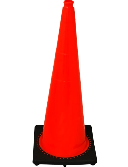 Orange 36\" 12 lb Black Base Cone