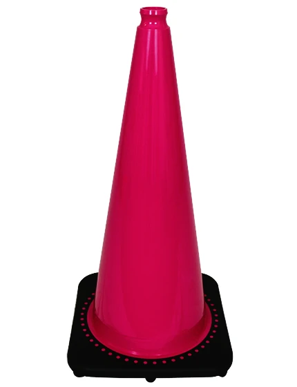 Pink 28\" 7 lb Black Base Cone
