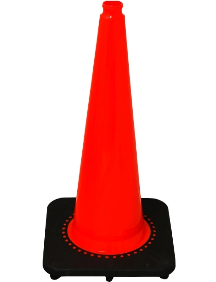 Slim Line\u0027 Orange 28\" 7 lb Black Base Cone