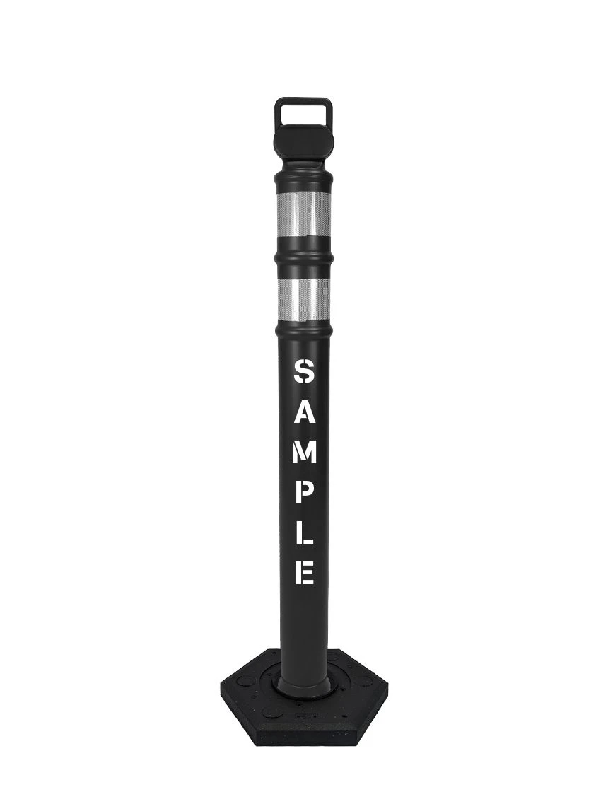 45\" Black Ez-Grab Delineator Tubes
