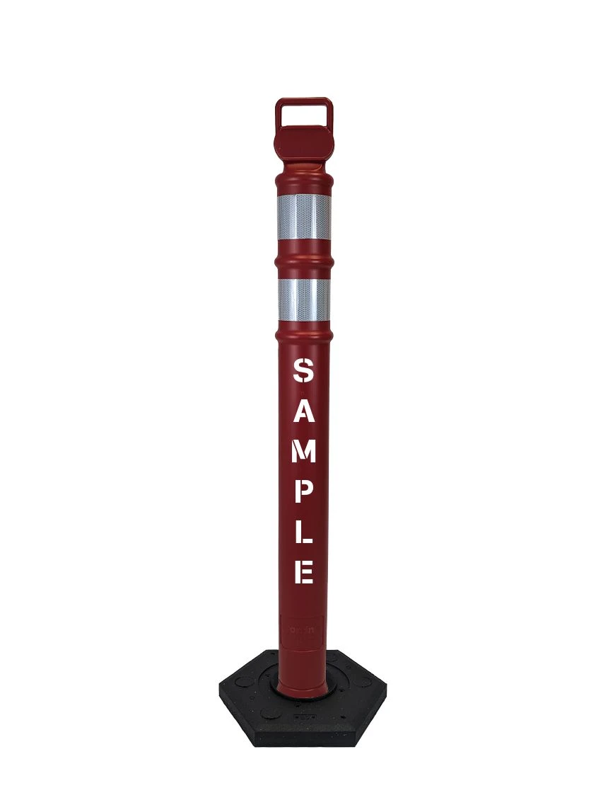 45\" Red Ez-Grab Delineator Tubes