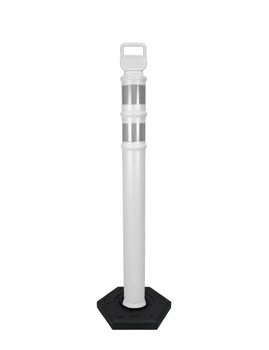 45\" White Ez-Grab Delineator Tubes