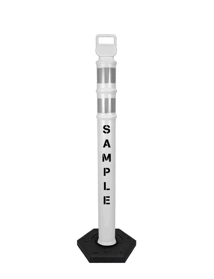 45\" White Ez-Grab Delineator Tubes