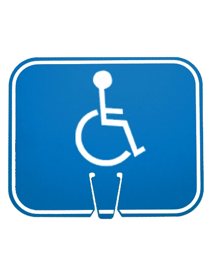 Horizontal, Non-Reflective, Clip-On-Sign