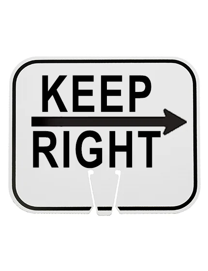 Horizontal, Reflective, Clip-On-Sign